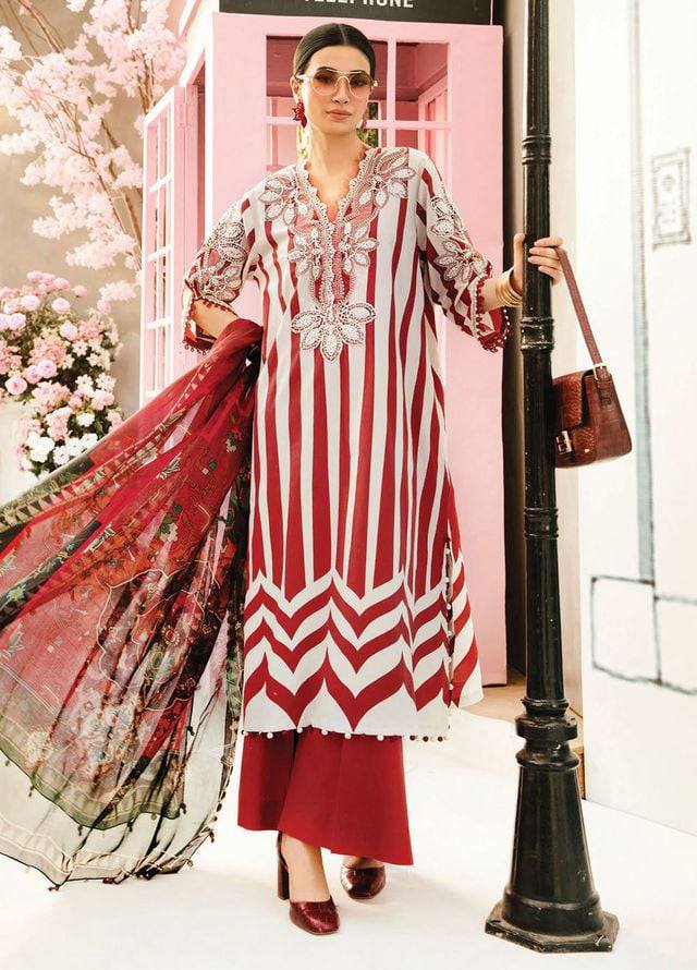 Mariaa B Spring Summer Collection Lawn Embroidery 3Piece Unstitched