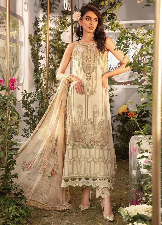 Mariaa B Embroidered Luxury Lawn 3 Piece Unstitched