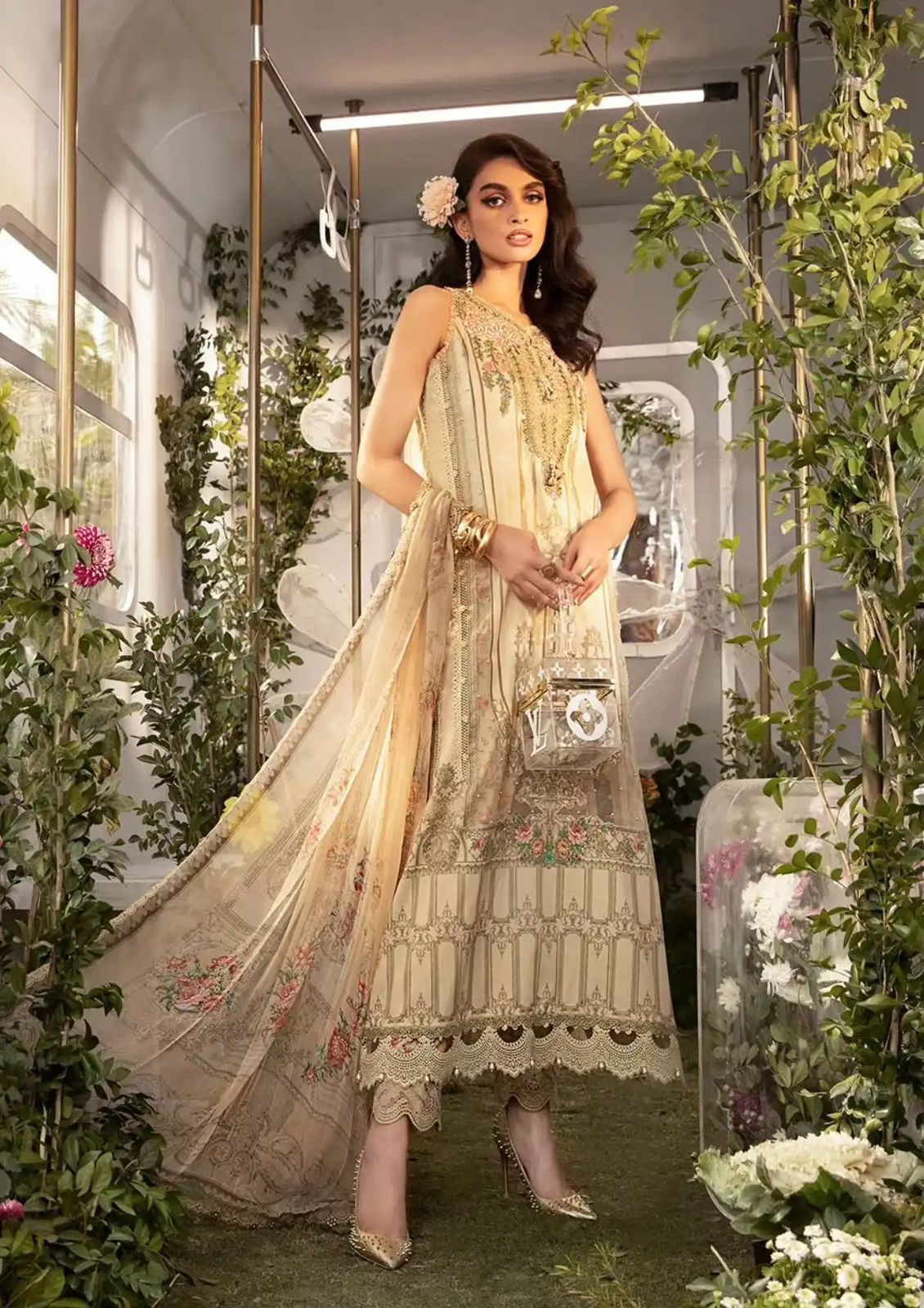 Mariaa B Embroidered Luxury Lawn 3 Piece Unstitched