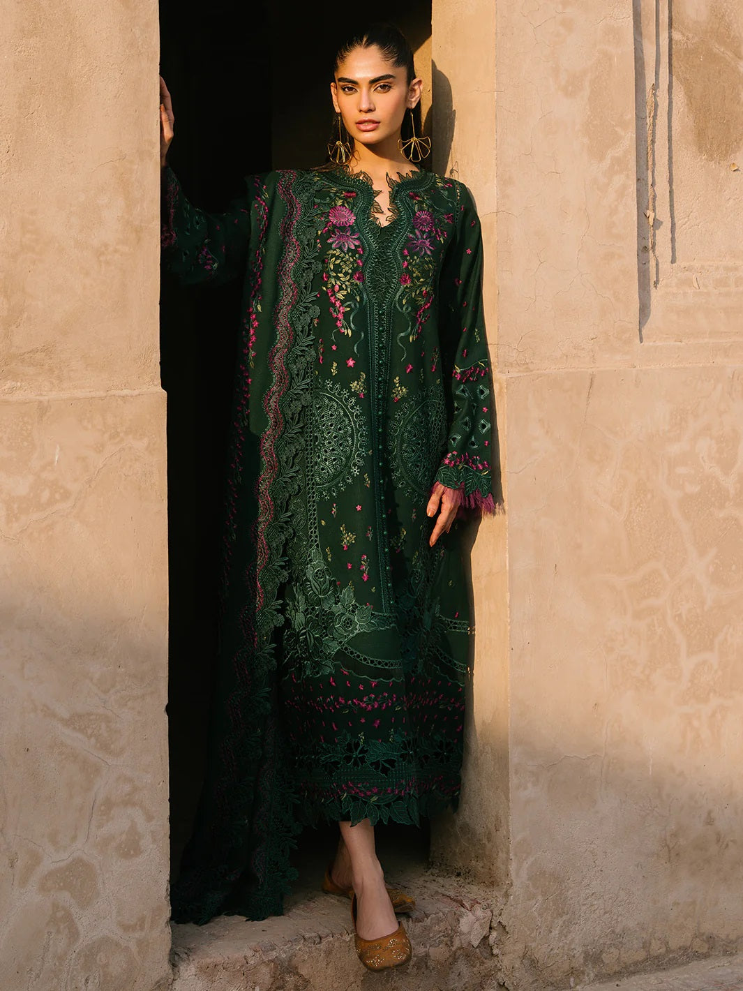 Bin Ilyas Luxury Lawn Embroidered 3 Piece Unstitched 152 B