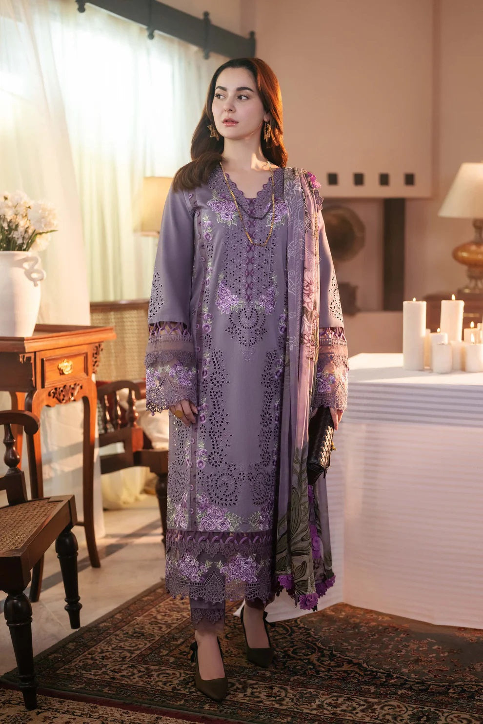 Jade Luxury  Lawn Embroidered 3 Piece Unstitched Ombre 2025