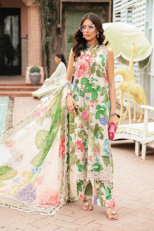Mariaa.B Printed Embroidered Lawn Collection 3 piece Unstitched