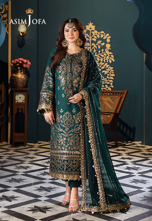 Asim Jofa Zinc New Arrival Chiffon Collection 3 Piece Unstitched