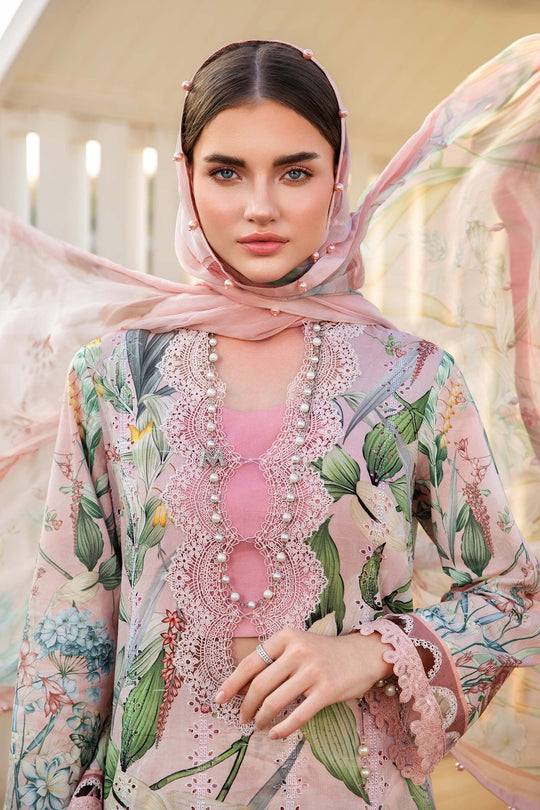 Mariaa B Lawn Luxury Collection Embroidered 3 piece Unstitched