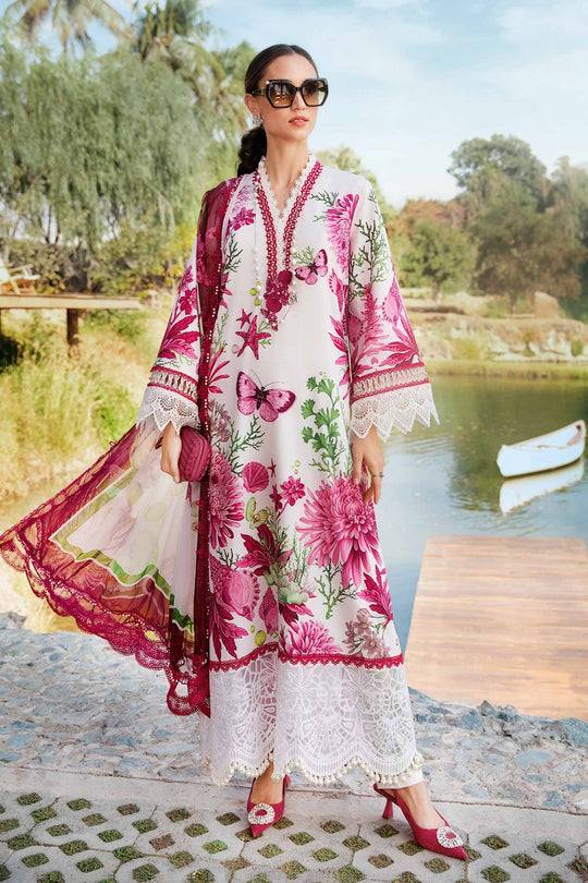 Mariaa B Lawn Luxury Collection Embroidered 3 piece Unstitched