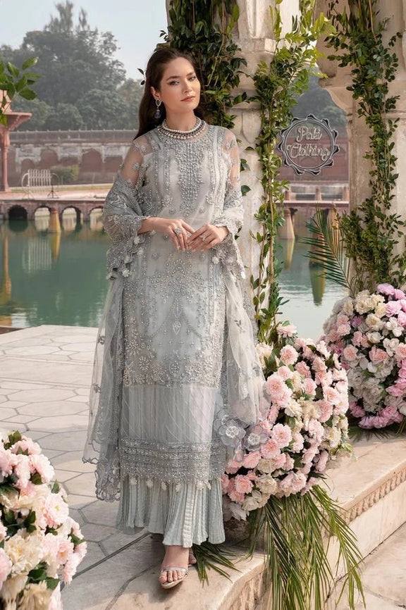 Imrozia Formal Embroidered Soft Net Dress 3 Piece Unstitched