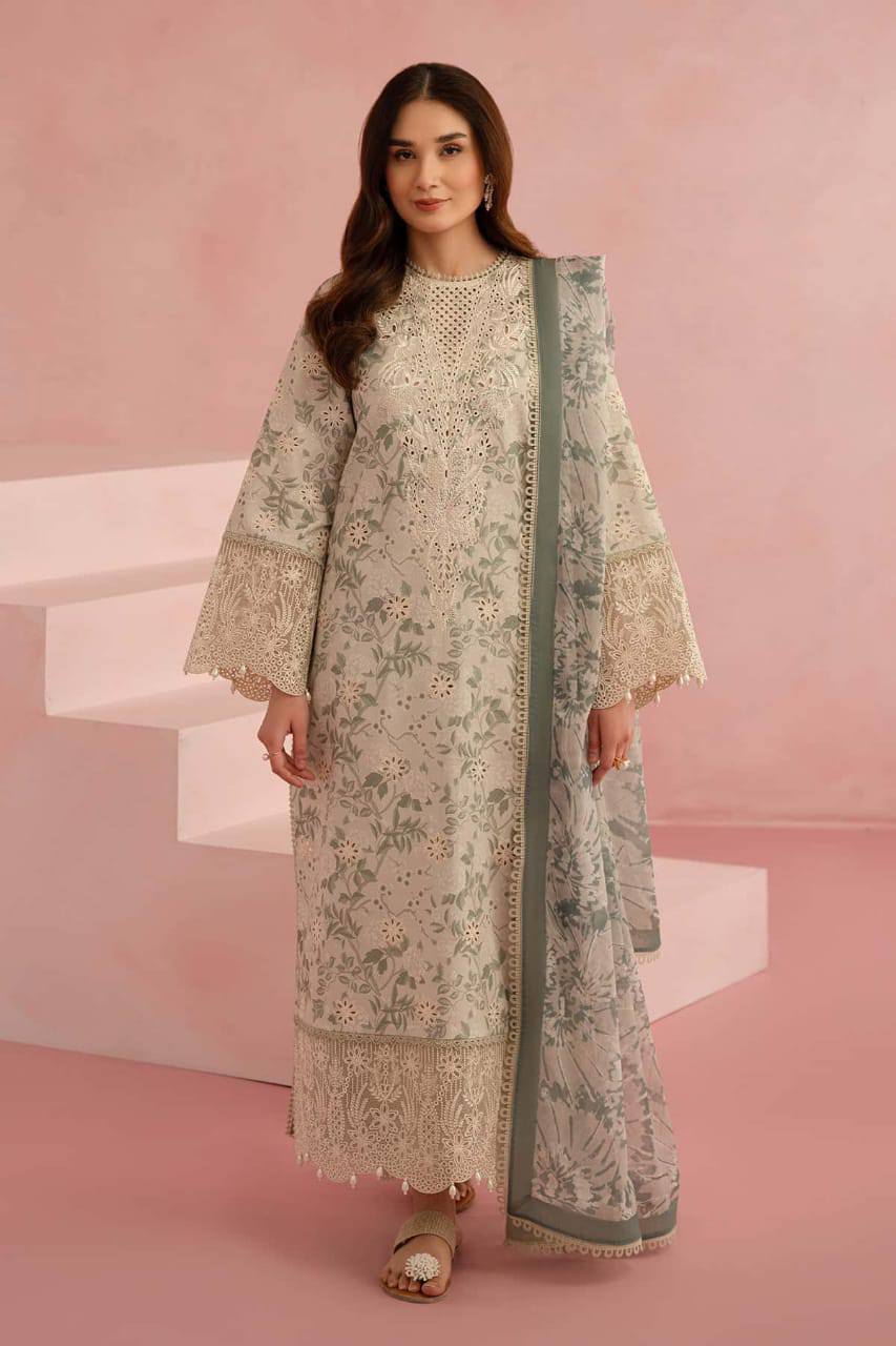 Afroze Embroidered Lawn 3 Piece Unstitched Dress