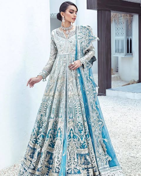 Maryum N Maria Freesia Wedding Collection Net Maxi Unstitched