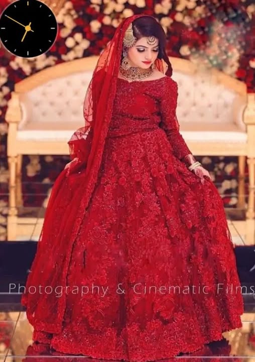 Bridal Wedding Collection Red Net Maxi Embroidered Unstitched