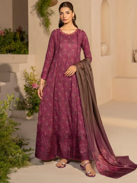 Iznik Festive Embroidered Luxury Lawn 3Piece Unstitched