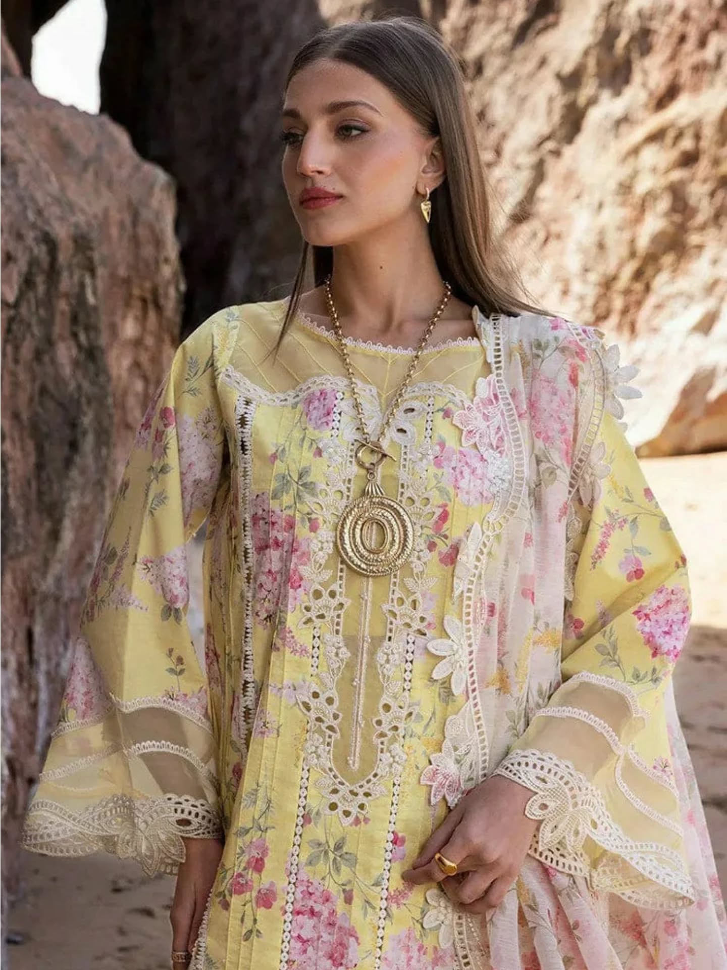 Crimson Luxury Lawn Chikan Kari by Saira Shakira 3Piece Unstiched