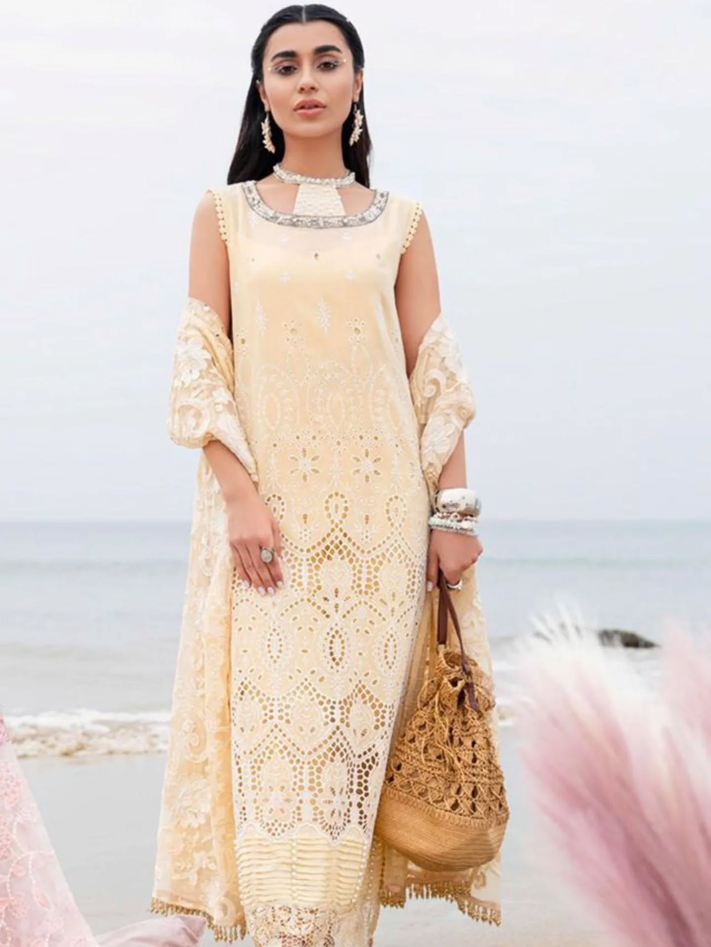 Nureh Swiss Cotton Full Embroidery Collection 3Piece Unstitched