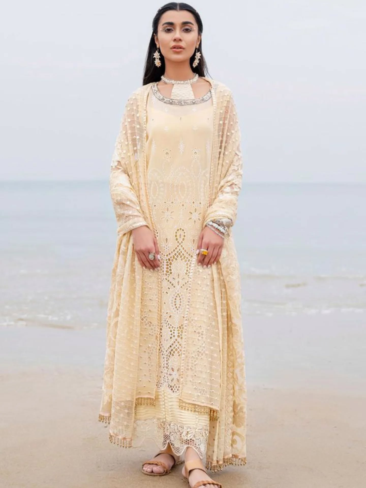 Nureh Swiss Cotton Full Embroidery Collection 3Piece Unstitched