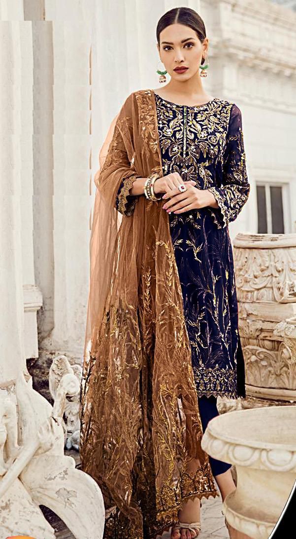 Iznik Net Formal Collection Embroidered 3piece Unstitched