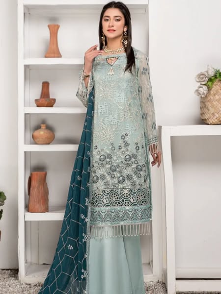 Elaf Embroidered Luxury Chiffon Collection 3Piece Unstitched