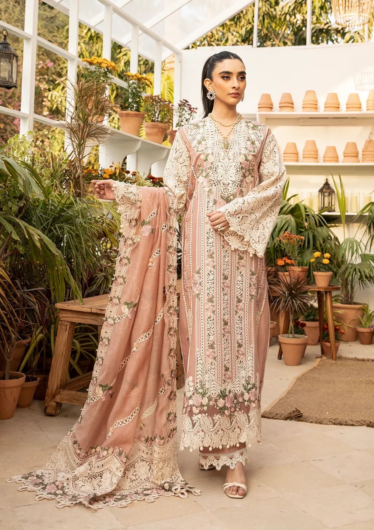Elaf Luxury Embroidered Lawn Collection 3 Pc Unstitched ELM-12 SHAHANA