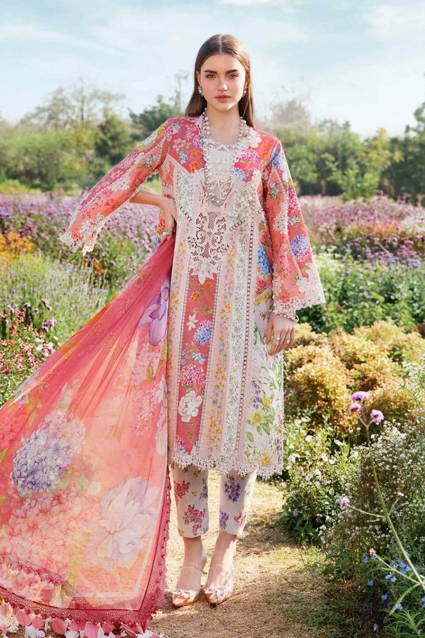 Mariaa B Spring Summer Collection Lawn Embroidery 3Piece Unstitched