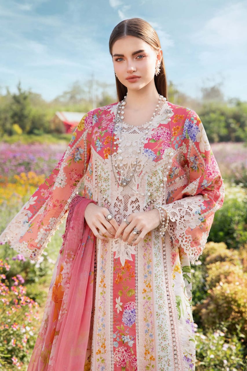 Mariaa B Spring Summer Collection Lawn Embroidery 3Piece Unstitched