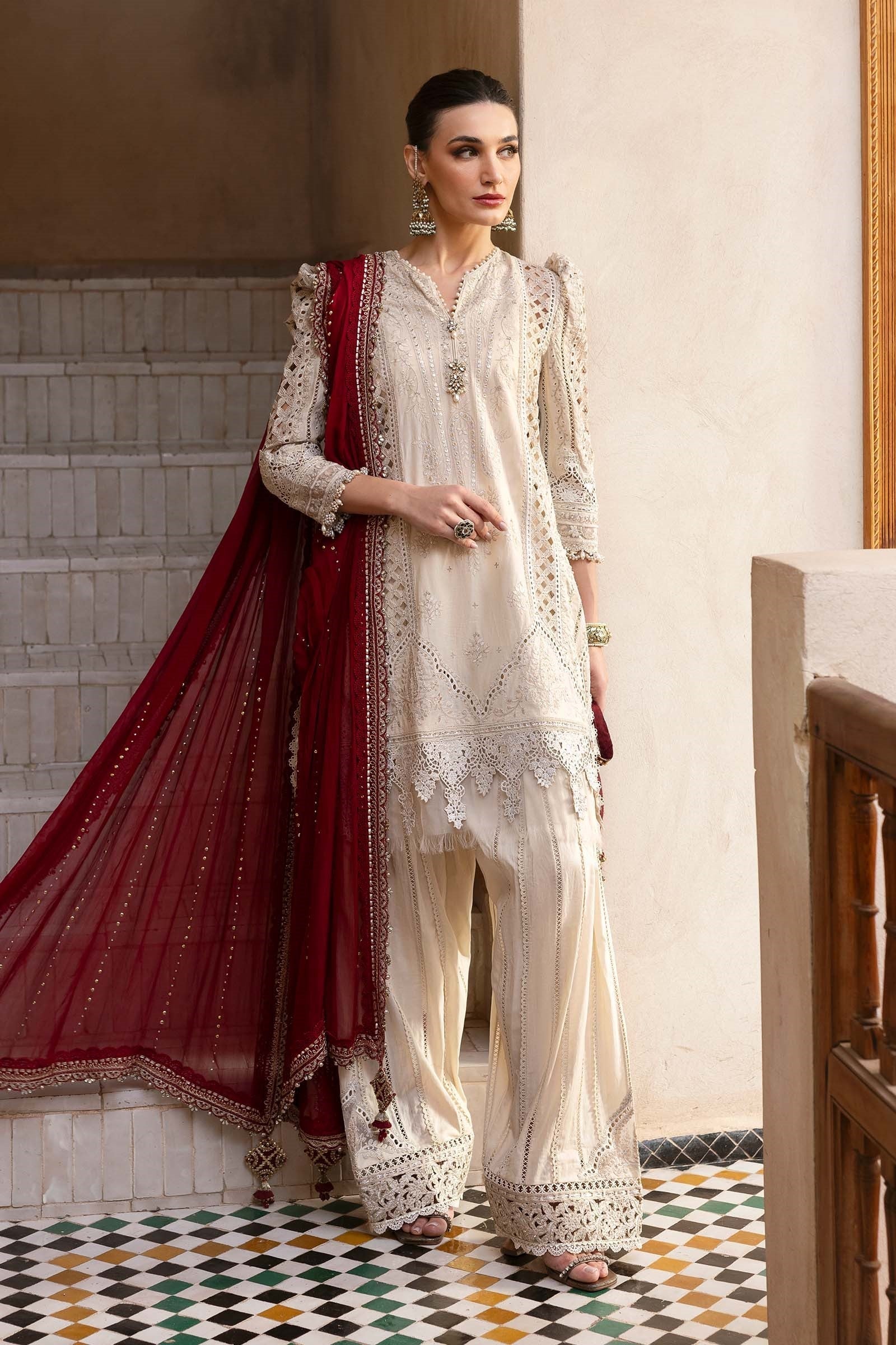 Maria B Premium Lawn Embroidered Unstitched 3 Piece D-2511-B
