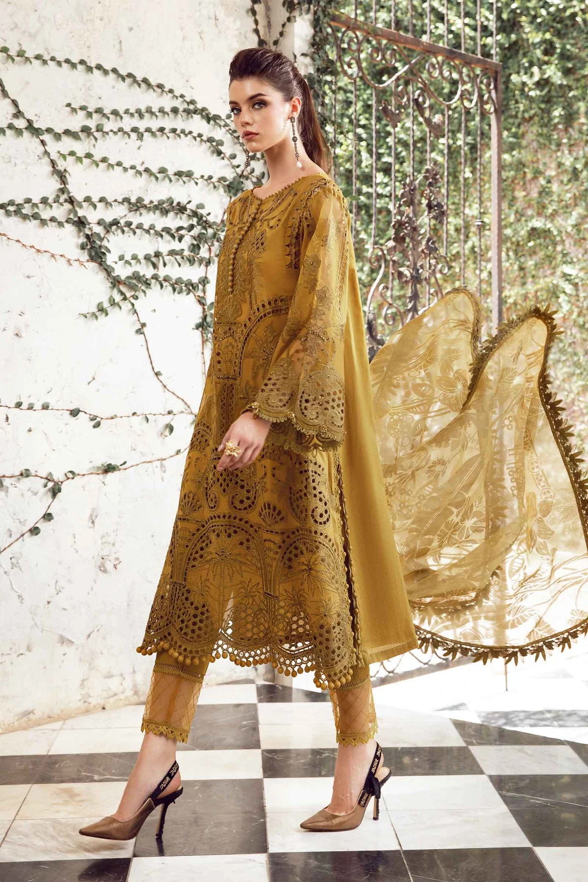 Maria.B Eid Collection Luxury Embroidered Lawn Unstitched Eid Lawn 08