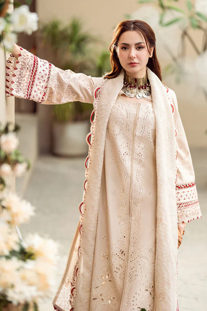 Qalamkar Luxury Lawn ChikenKari 3 Pc Unstitched Collection ANAYA FK 16