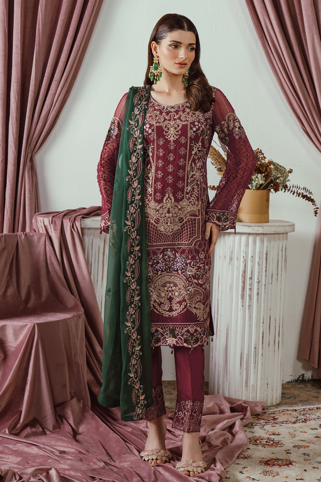 Embroidered Chiffon By Ramsha - Unstitched