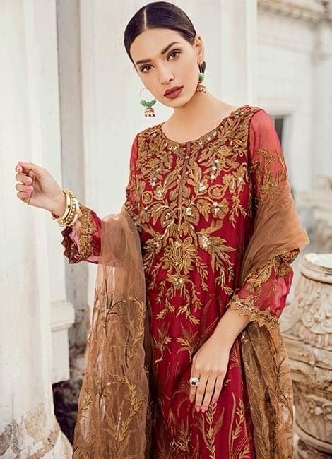 Iznik Net Formal Collection Embroidered 3piece Unstitched