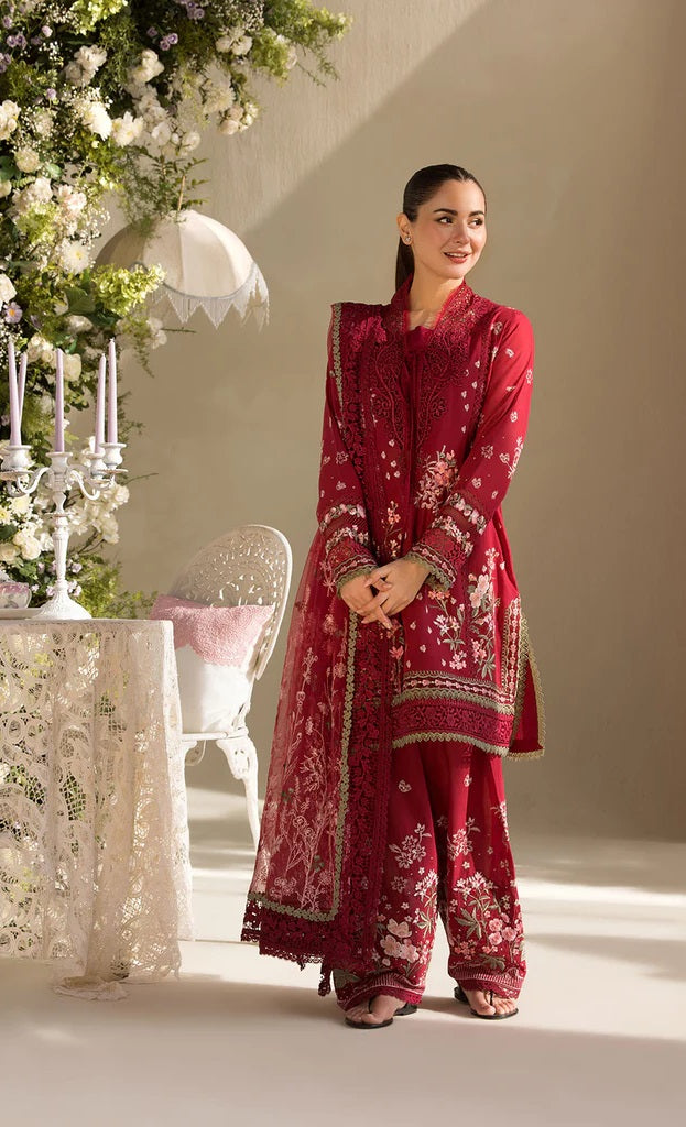 Sobia Nazir Premium Lawn Embroidered 3 Piece Unstitched 14A