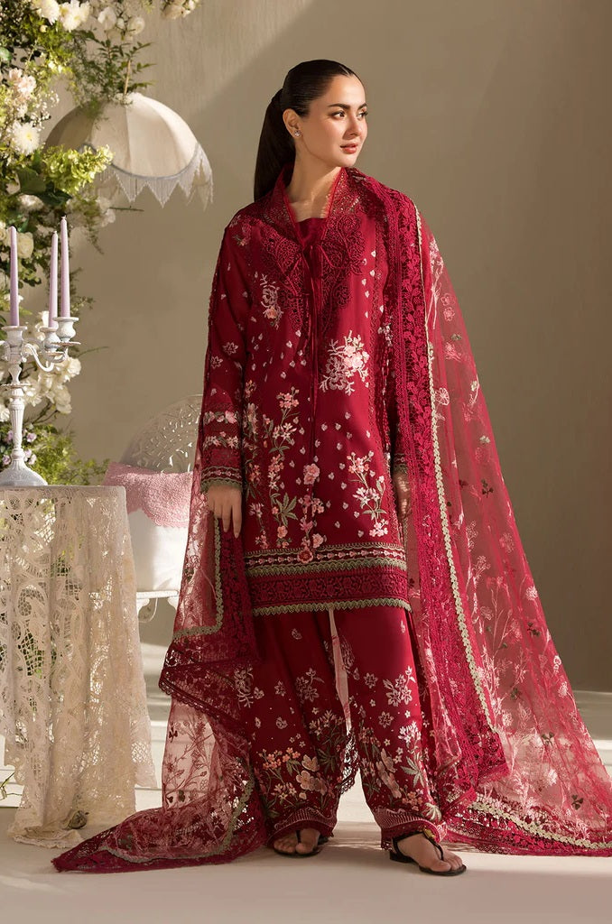 Sobia Nazir Premium Lawn Embroidered 3 Piece Unstitched 14A