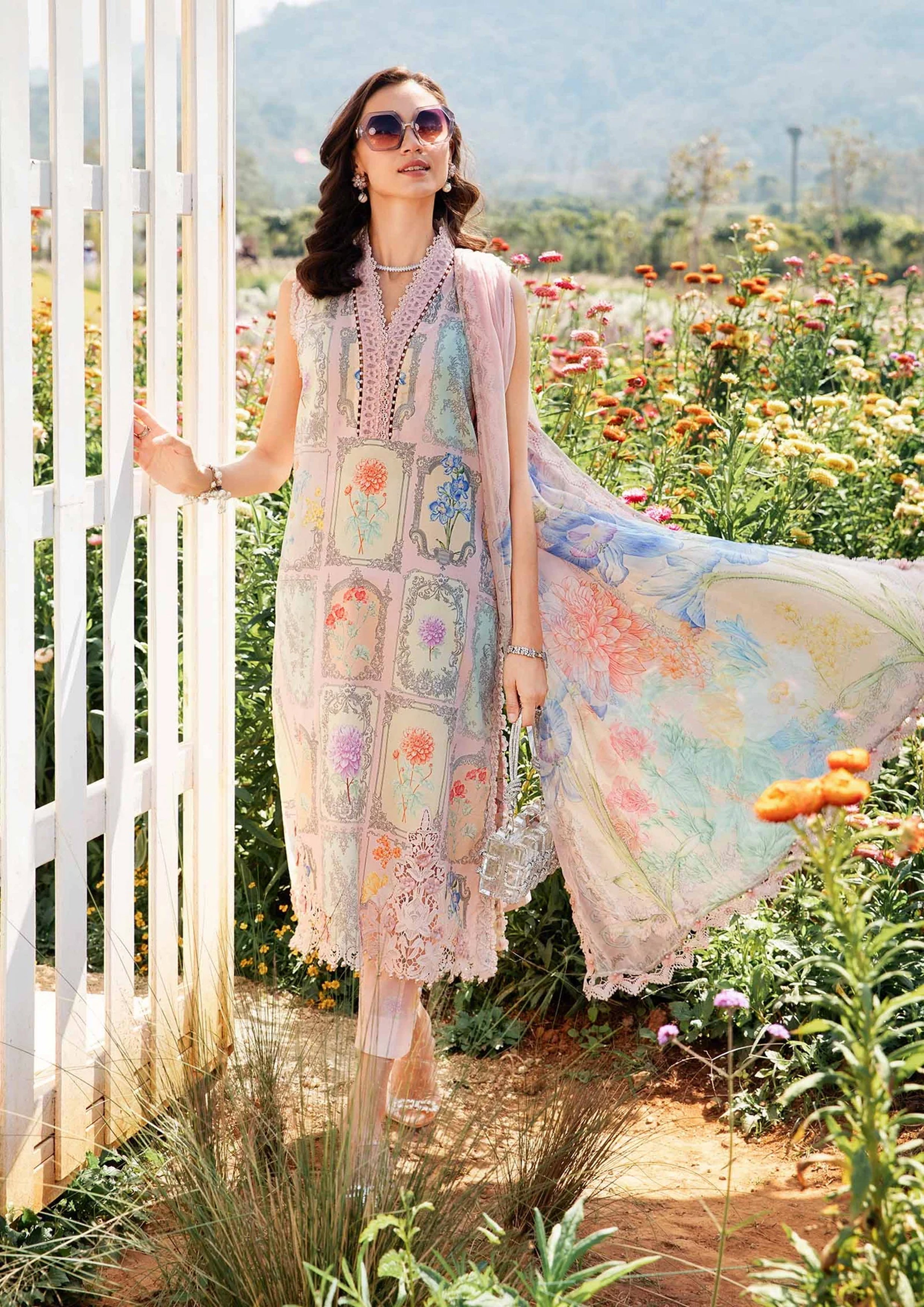 Mariaa B Lawn Collection Embroidered 3 piece Unstitched