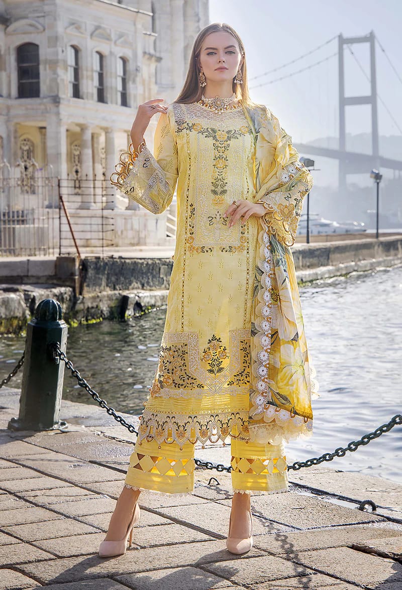 Adan Libas Luxury Lawn Embroidered 3 Piece Unstitched