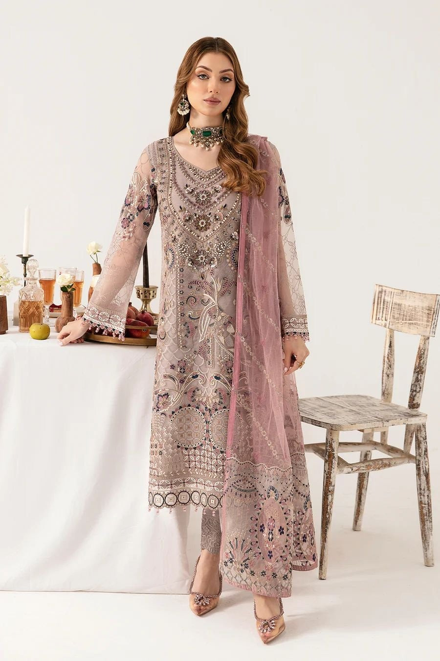 Ramsha Minahil Luxury Chiffon Collection 3 piece Unstitched