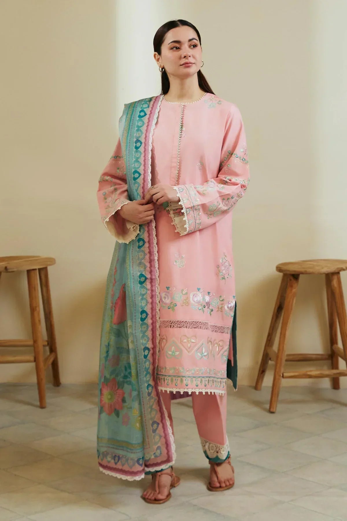 Coco by Zara Shahjahan Embroidered Lawn Unstitched 3Pc Suit D-08A ZOYA MPT-25