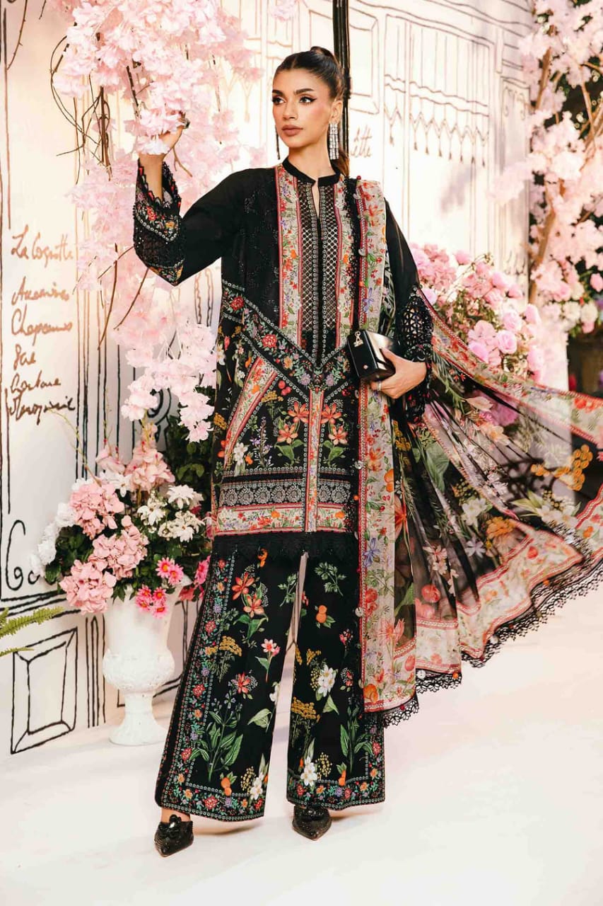 Mariaa B Summer Collection 2025 Lawn Embroidery 3Piece Unstitched