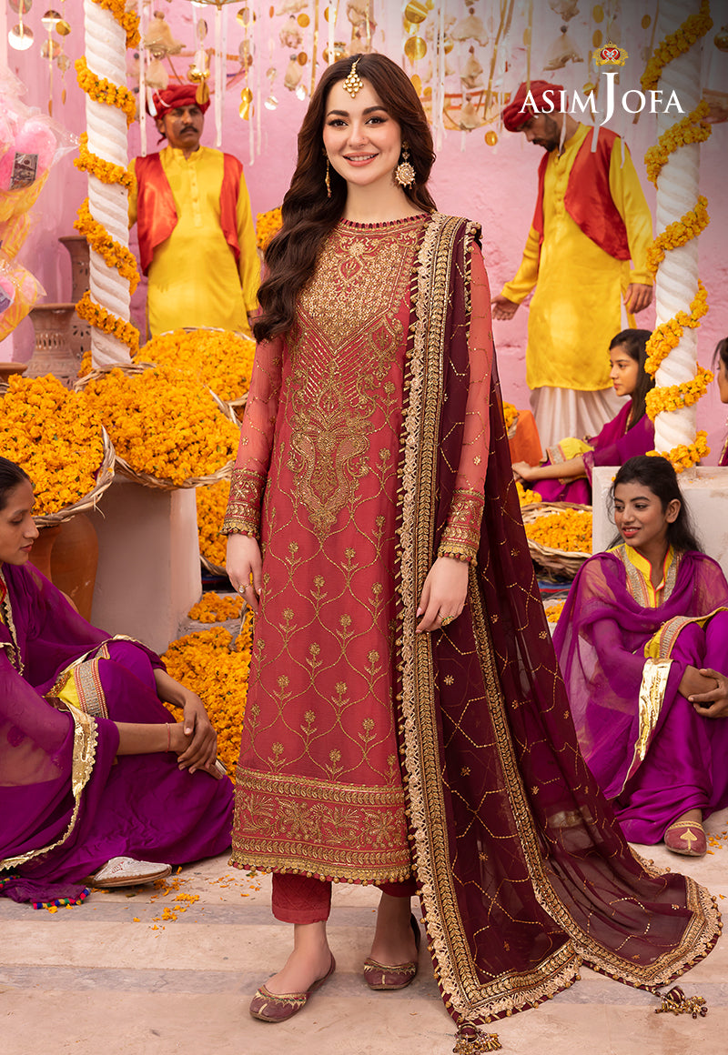 Embroidered Chiffon by Asim Jofa - 3 Piece Unstitched