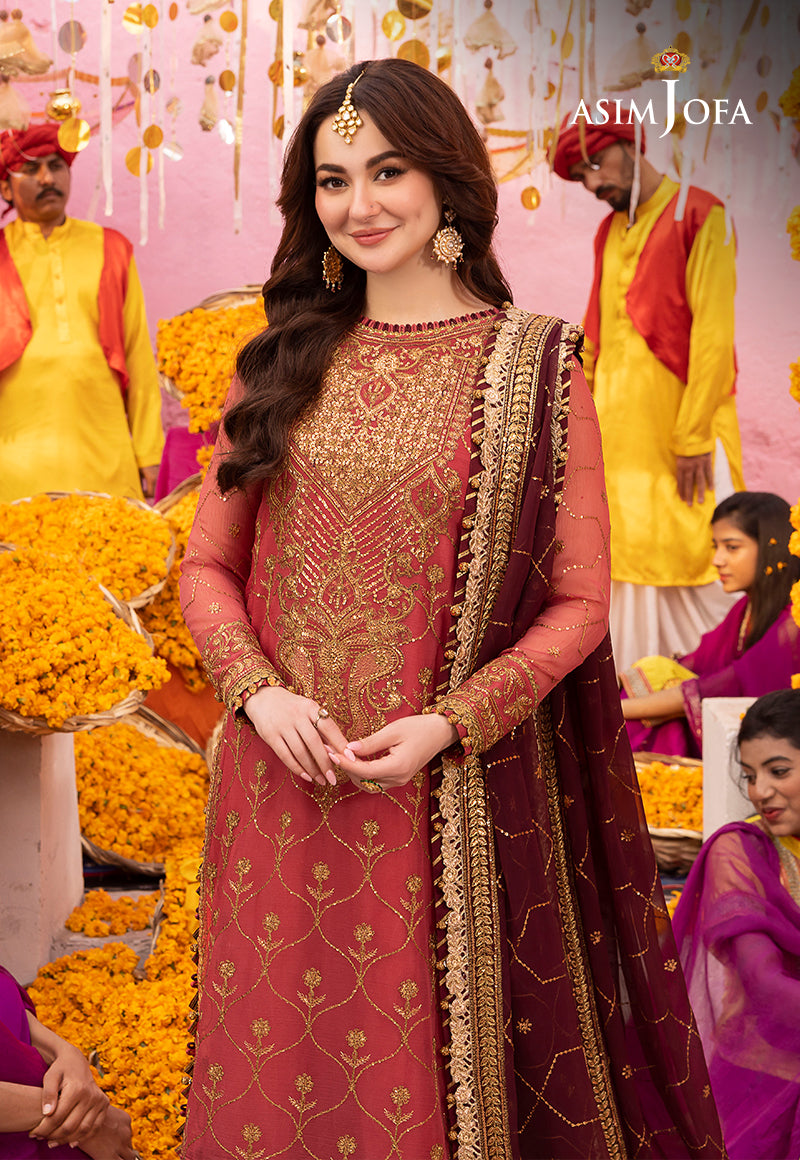 Embroidered Chiffon by Asim Jofa - 3 Piece Unstitched