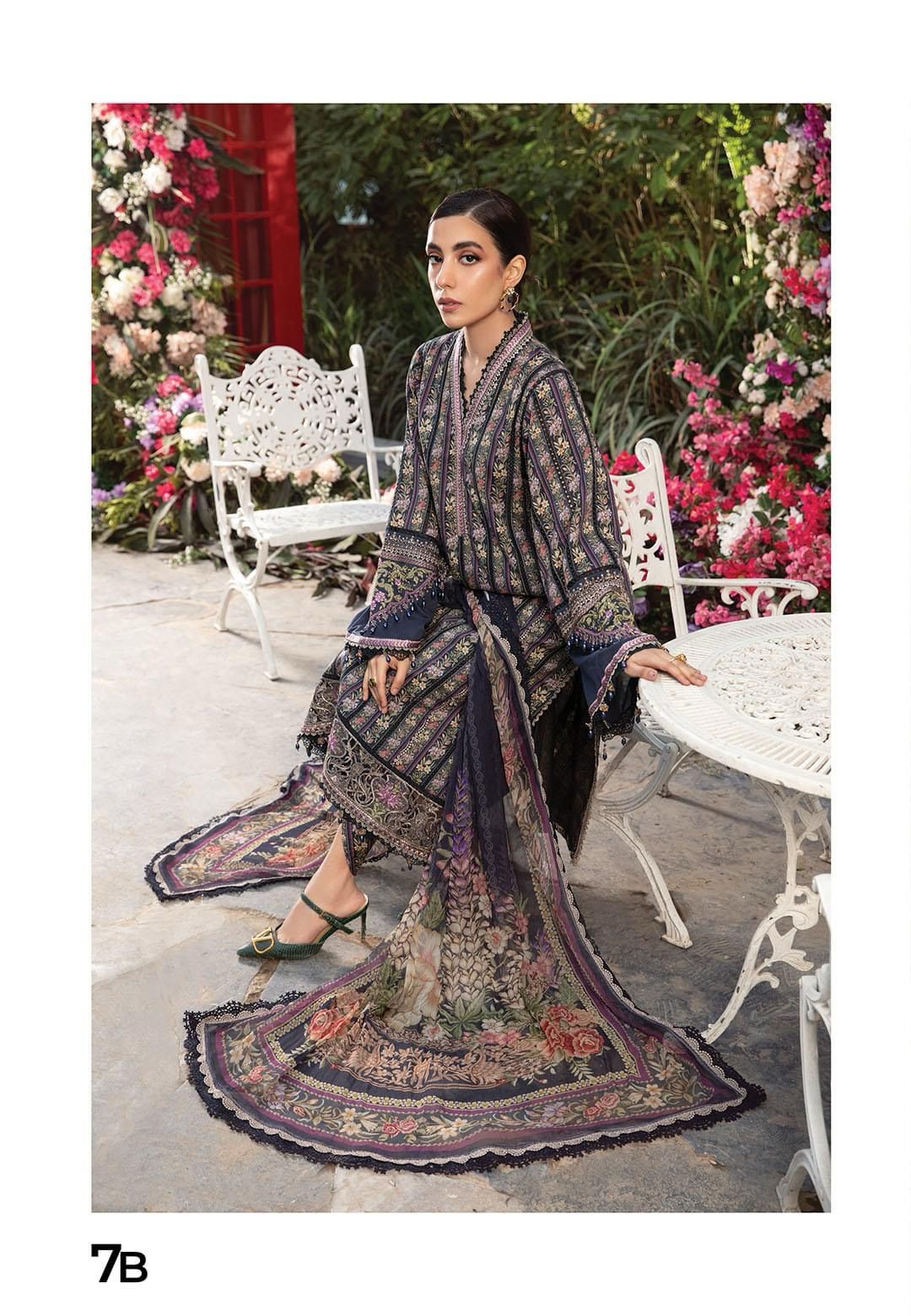 Maria b M prints lawn - 3 piece Unstitched
